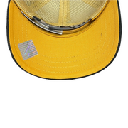 Goorin Bros The Dead Skull Mustard Farm Trucker Hat Mustard Under Visor