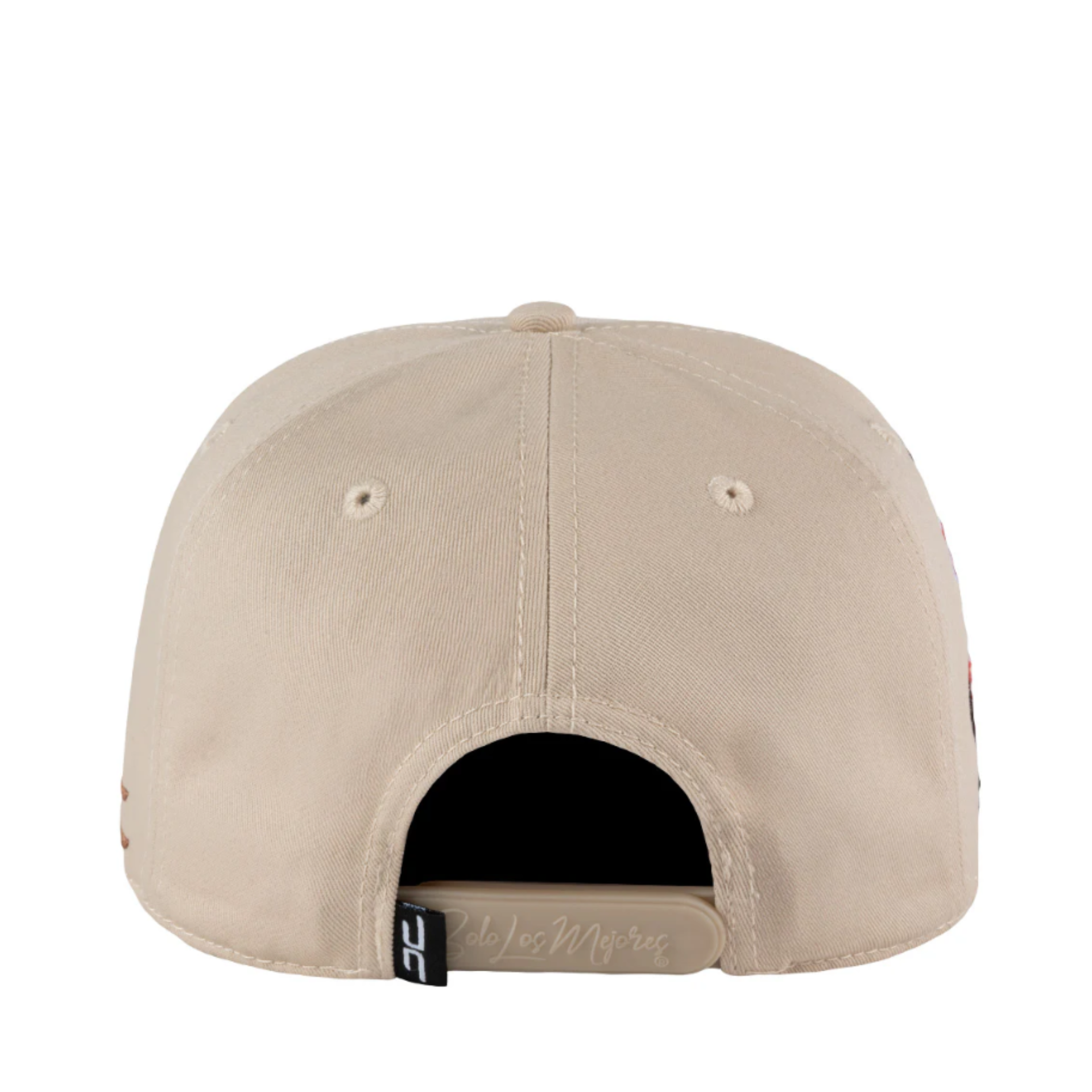 JC brand beige double curved men's snapback