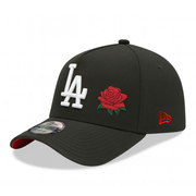 New Era Los Angeles Dodgers Black Red Rose 9FORTY A-Frame Snapback