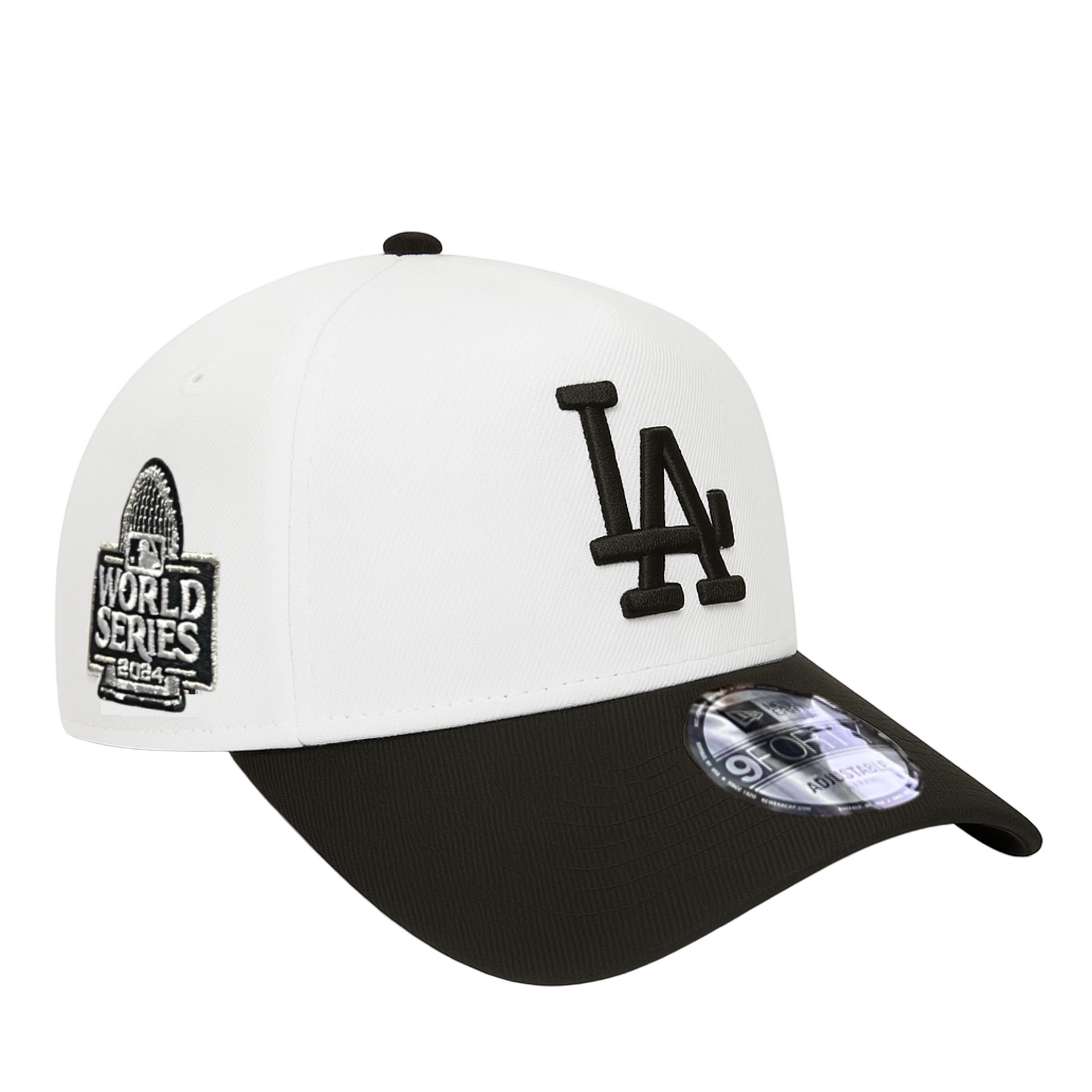 New Era Los Angeles Dodgers World Series 24 White Black 9FORTY A-Frame Snapback