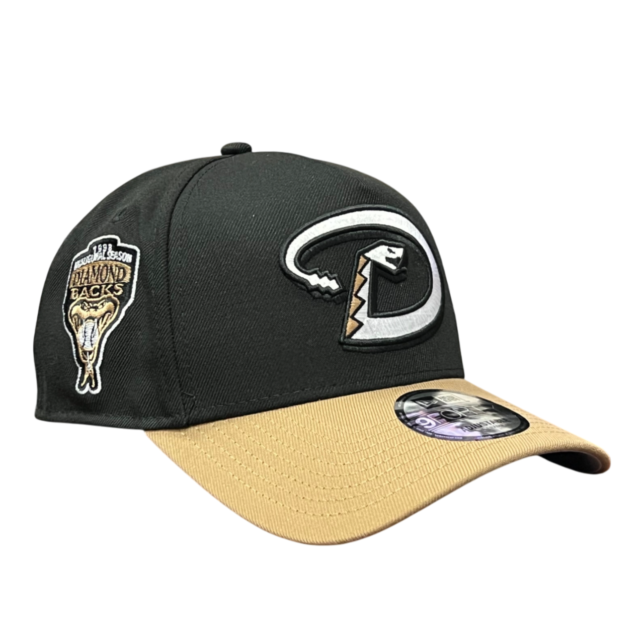 Arizona Diamondbacks Cooperstown Black Khaki 1998 9FORTY A-Frame Snapback