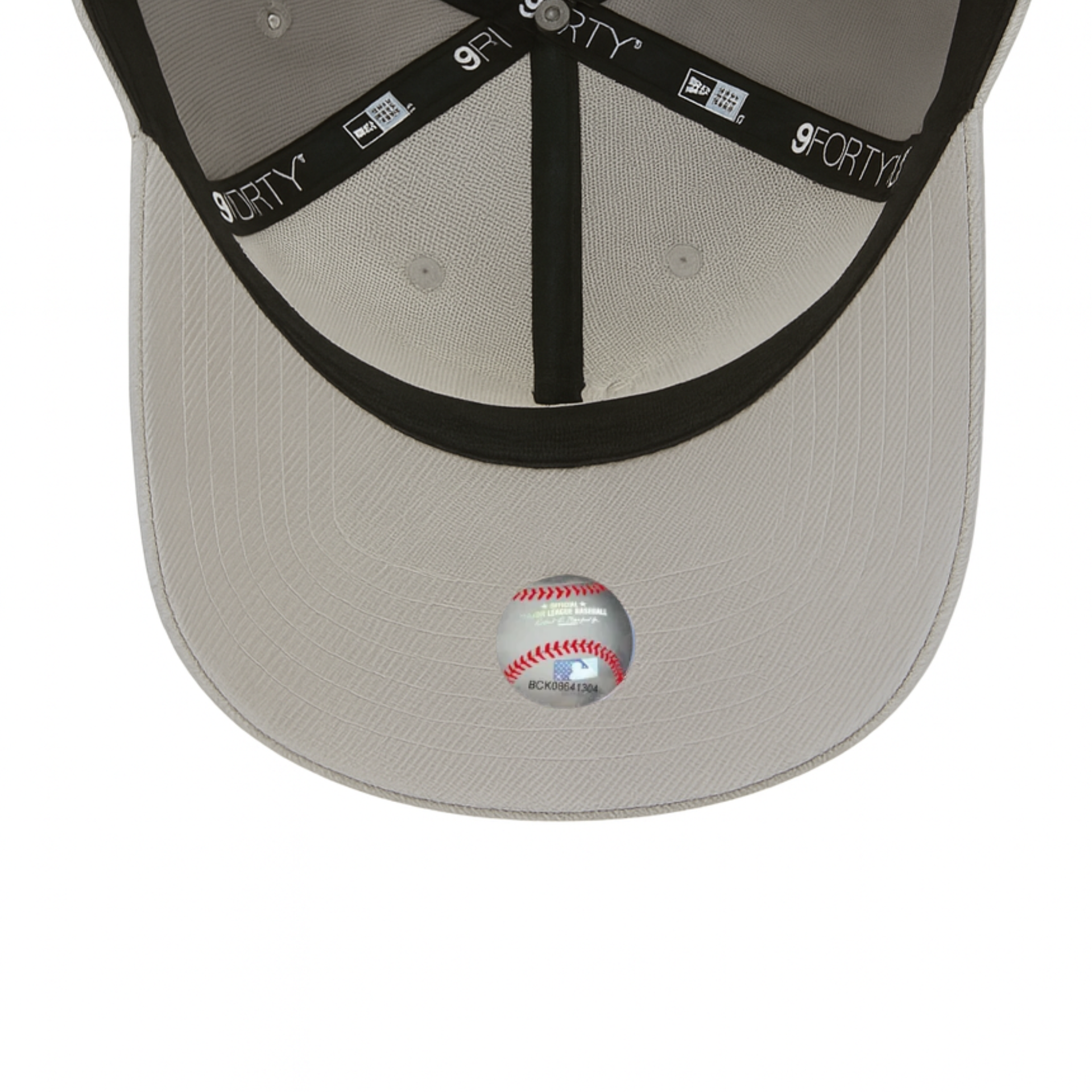 Gray Under Visor of New Era Los Angeles Dodgers Gray 9FORTY A-Frame Snapback Hat 