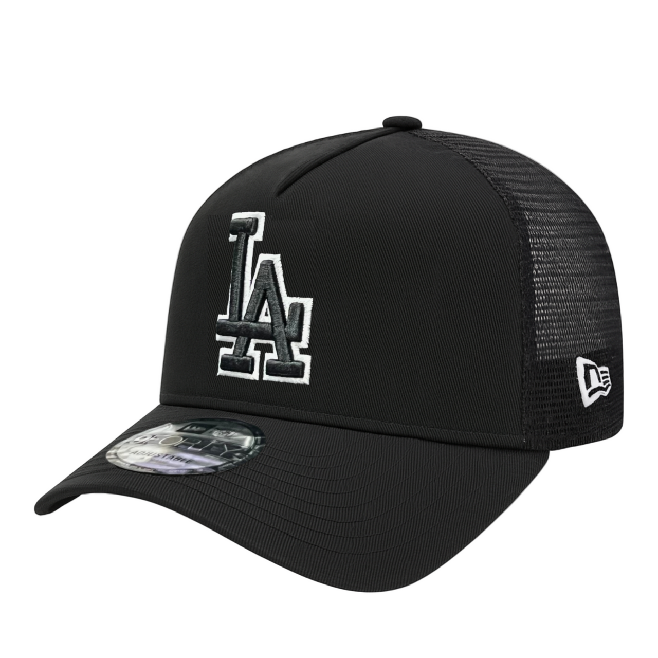New Era Los Angeles Dodgers Trucker White Outline 9FORTY A-Frame Snapback
