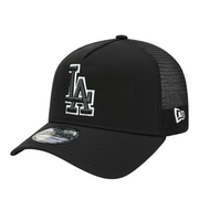 New Era Los Angeles Dodgers Trucker White Outline 9FORTY A-Frame Snapback
