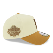 side patch of New Era Los Angeles Dodgers Stadium Chrome 9FORTY A-Frame Snapback