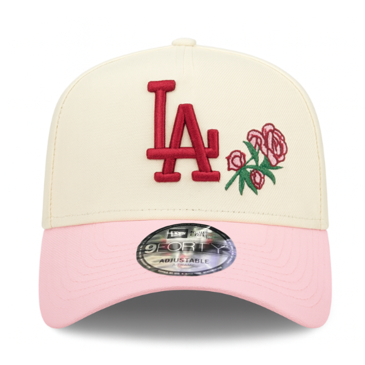 Los Angeles Dodgers Chrome Pink Rose 9FORTY A-Frame Snapback