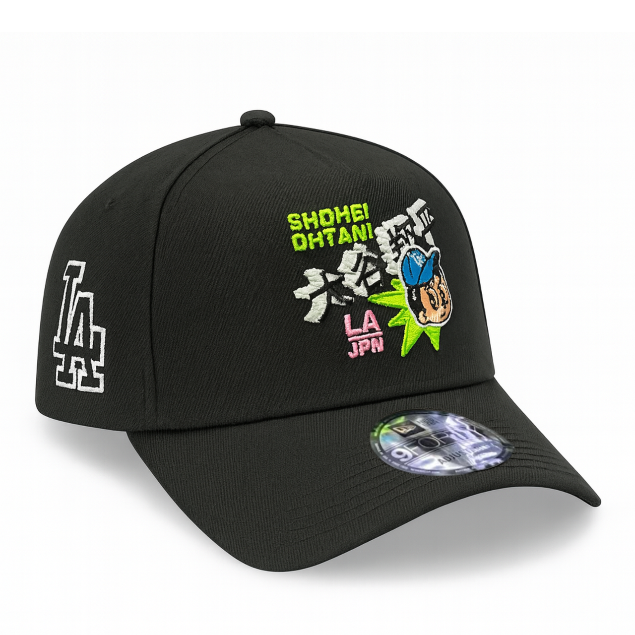 Los Angeles Dodgers Ohtani Black 9FORTY A-Frame Snapback