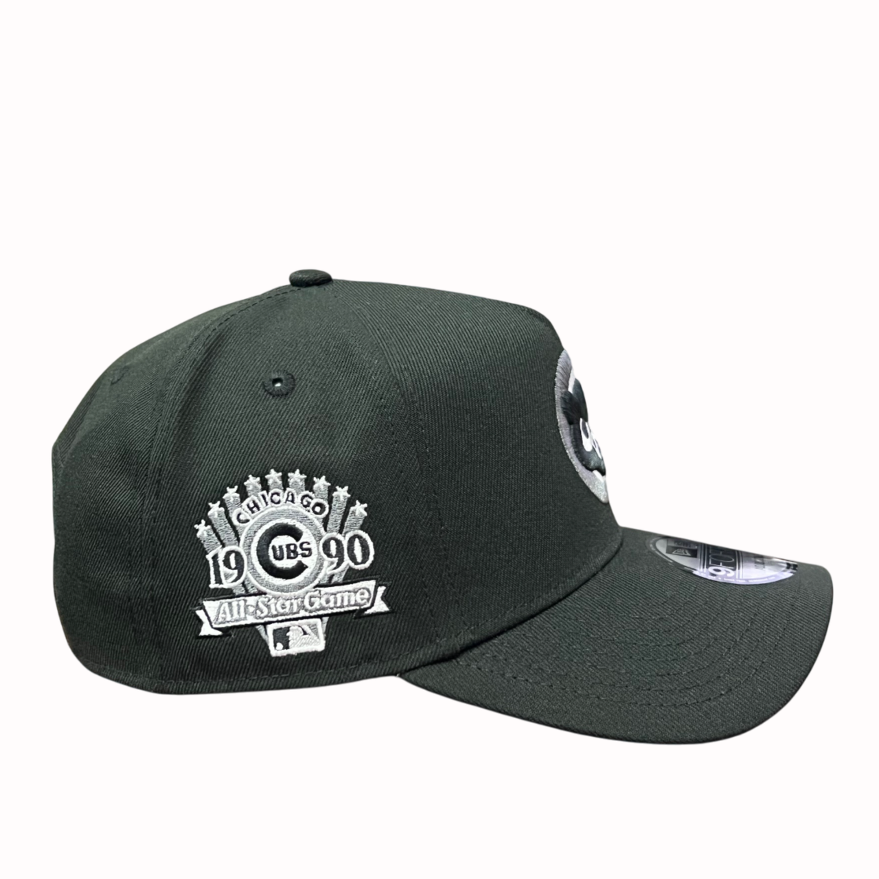 side of Chicago Cubs Cooperstown Black ASG 1990 9FORTY A-Frame Snapback Hat
