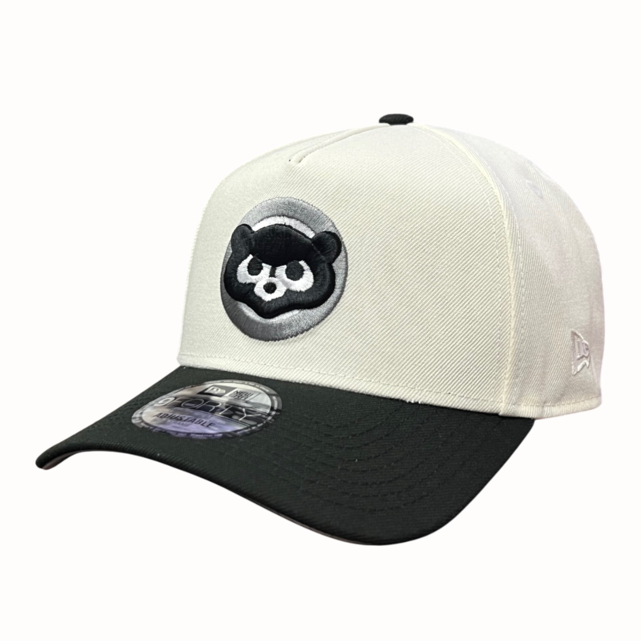 Chicago Cubs Cooperstown Chrome Black 9FORTY A-Frame Snapback Hat