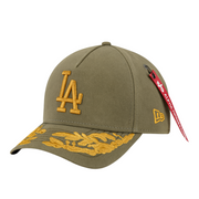 New Era X Alpha Industries Los Angeles Dodgers Olive 9FORTY M-Crown A-Frame Snapback Hat (Copy)