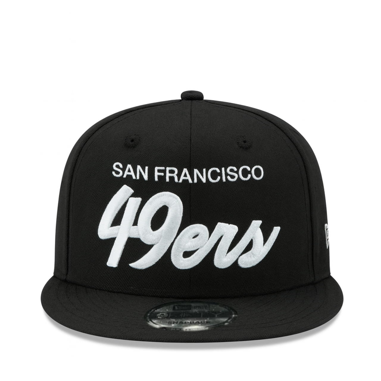 San Francisco 49ers Script Black 9FIFTY Snapback Hat