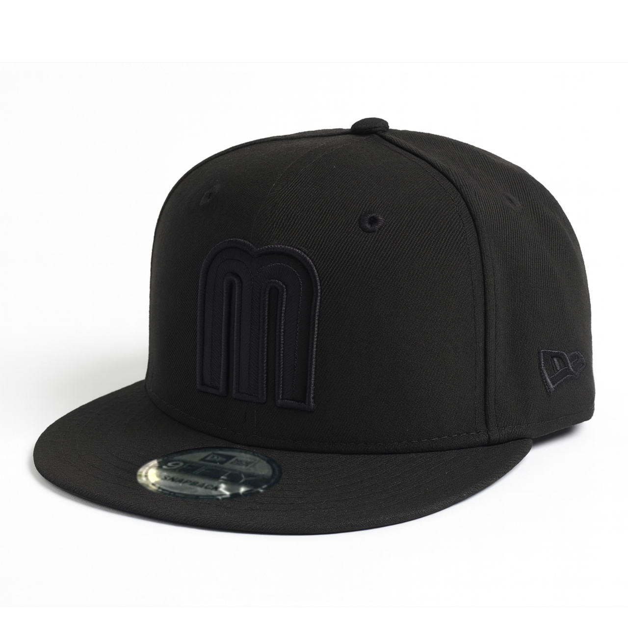 New Era Mexico Baseball Black Out 9Fifty Snapback Cap