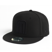 New Era Mexico Baseball Black Out 9Fifty Snapback Cap