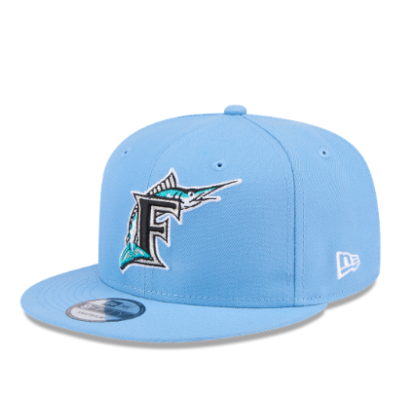 Florida Marlins Cooperstown Sky Blue 9FIFTY Snapback Hat