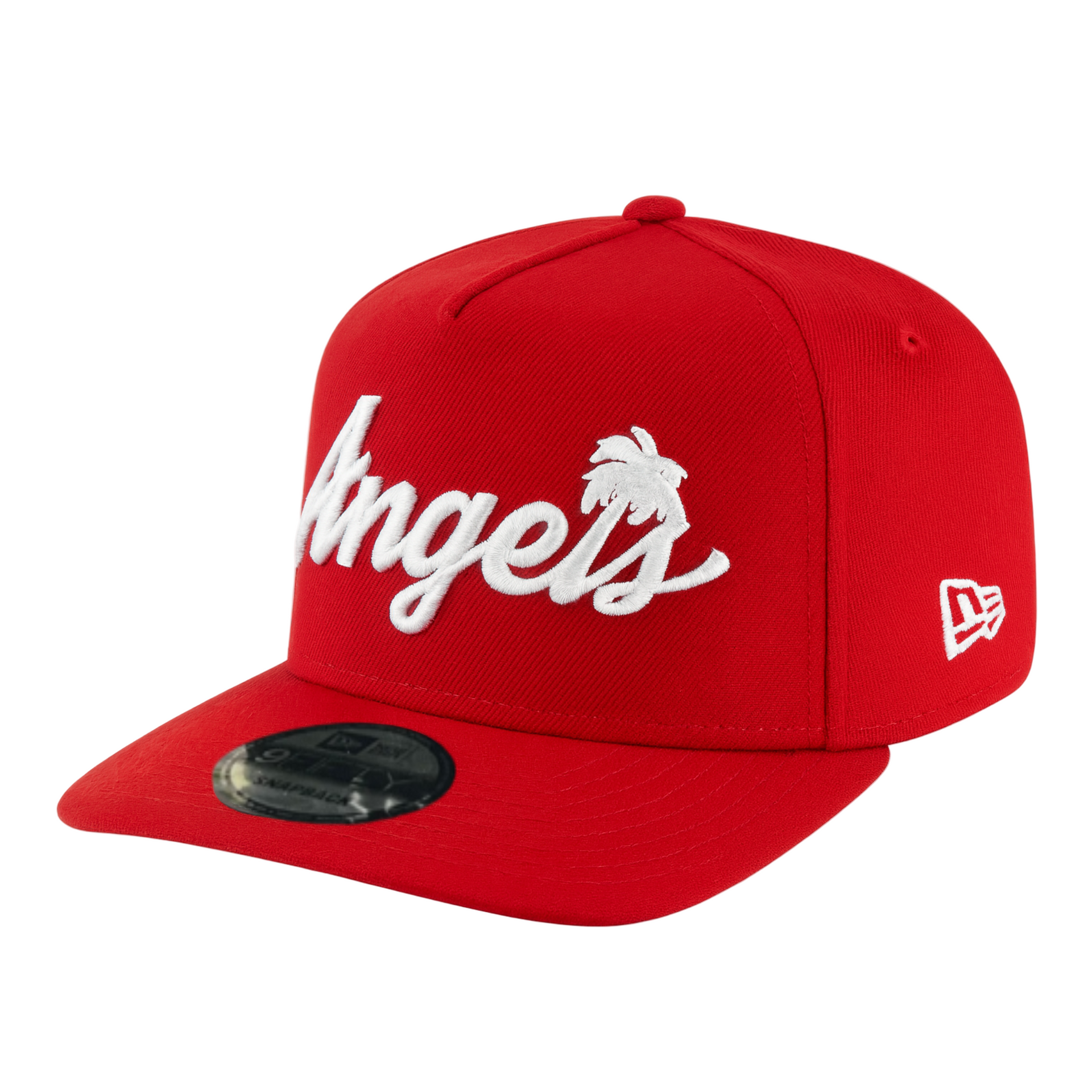 New Era Los Angeles Angels Local Play 9FIFTY A-Frame Curved Visor Snapback Hat
