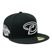 New Era Arizona Diamondbacks Black White 2001 World Series Side Patch 59Fifty Fitted