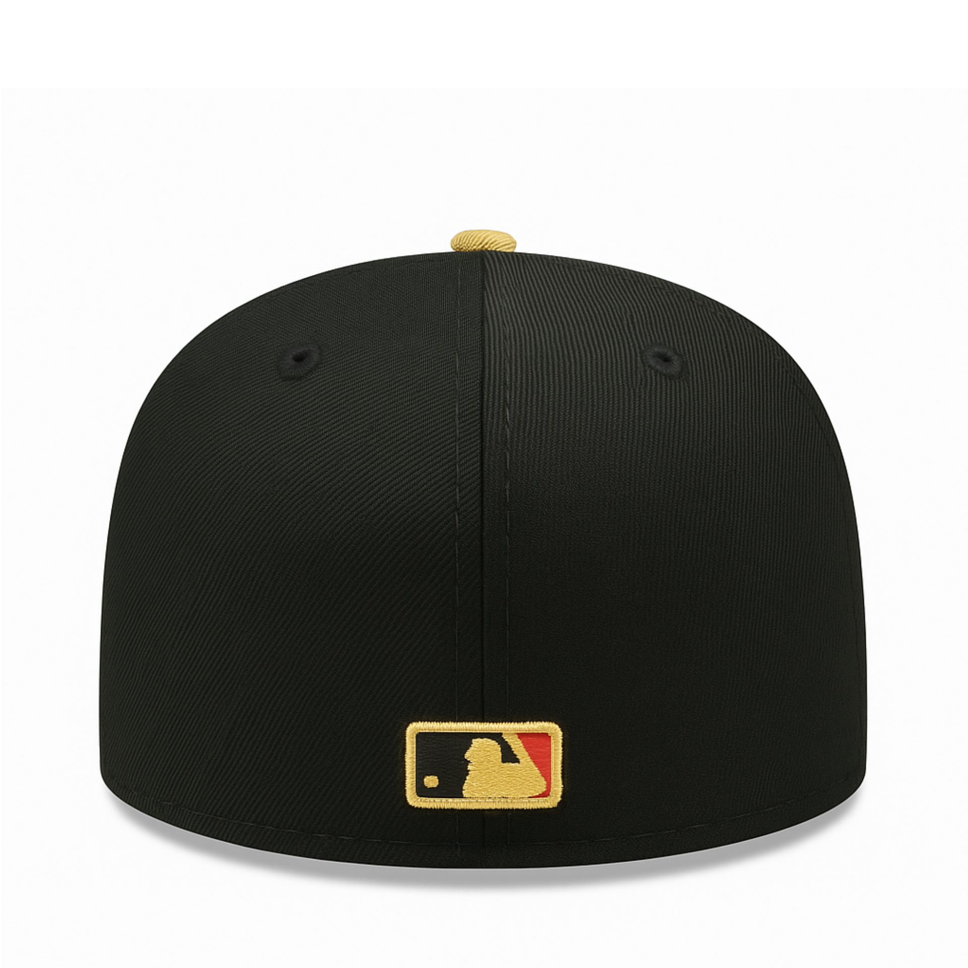 BACK VIEW OF New Era Los Angeles Dodgers 2024 World Series Champions Black Gold 59FIFTY Fitted Hat