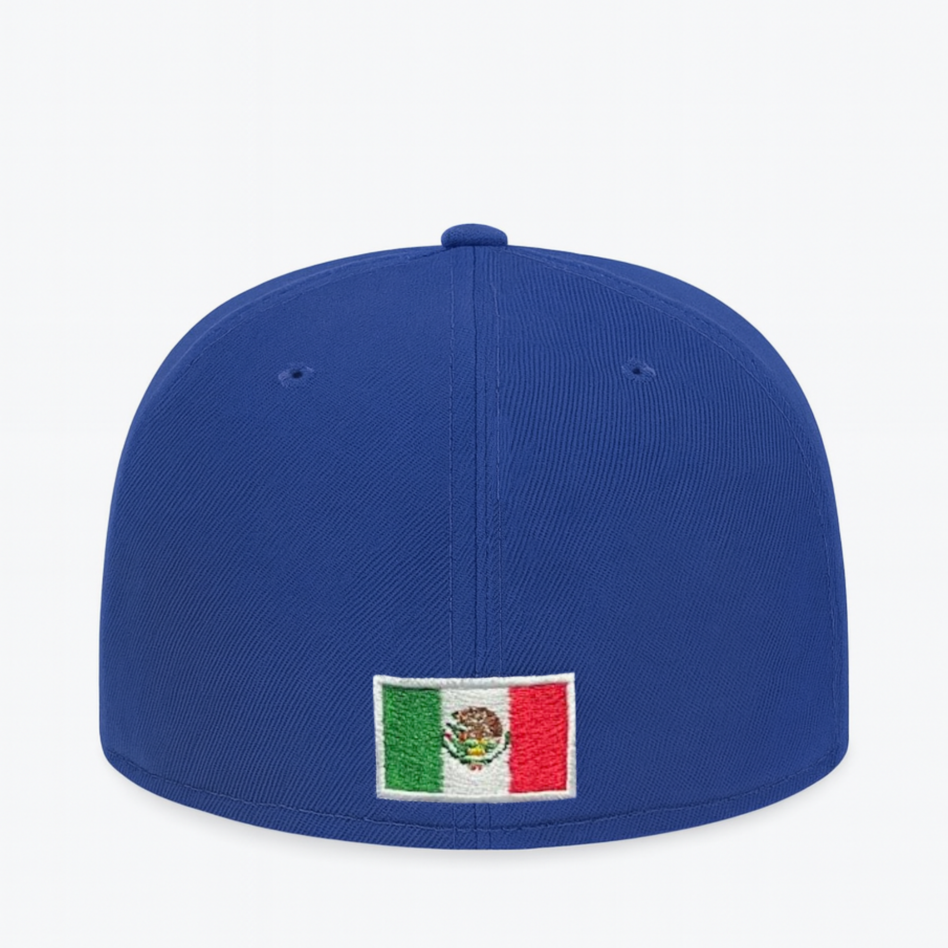 back view of New Era Mexico Rose Collection Blue 59FIFTY Fitted Hat