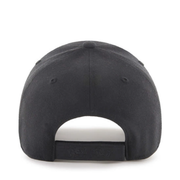 Back of 47 Brand Boston Red Sox Black on Black MVP Adjustable Velcro Hat