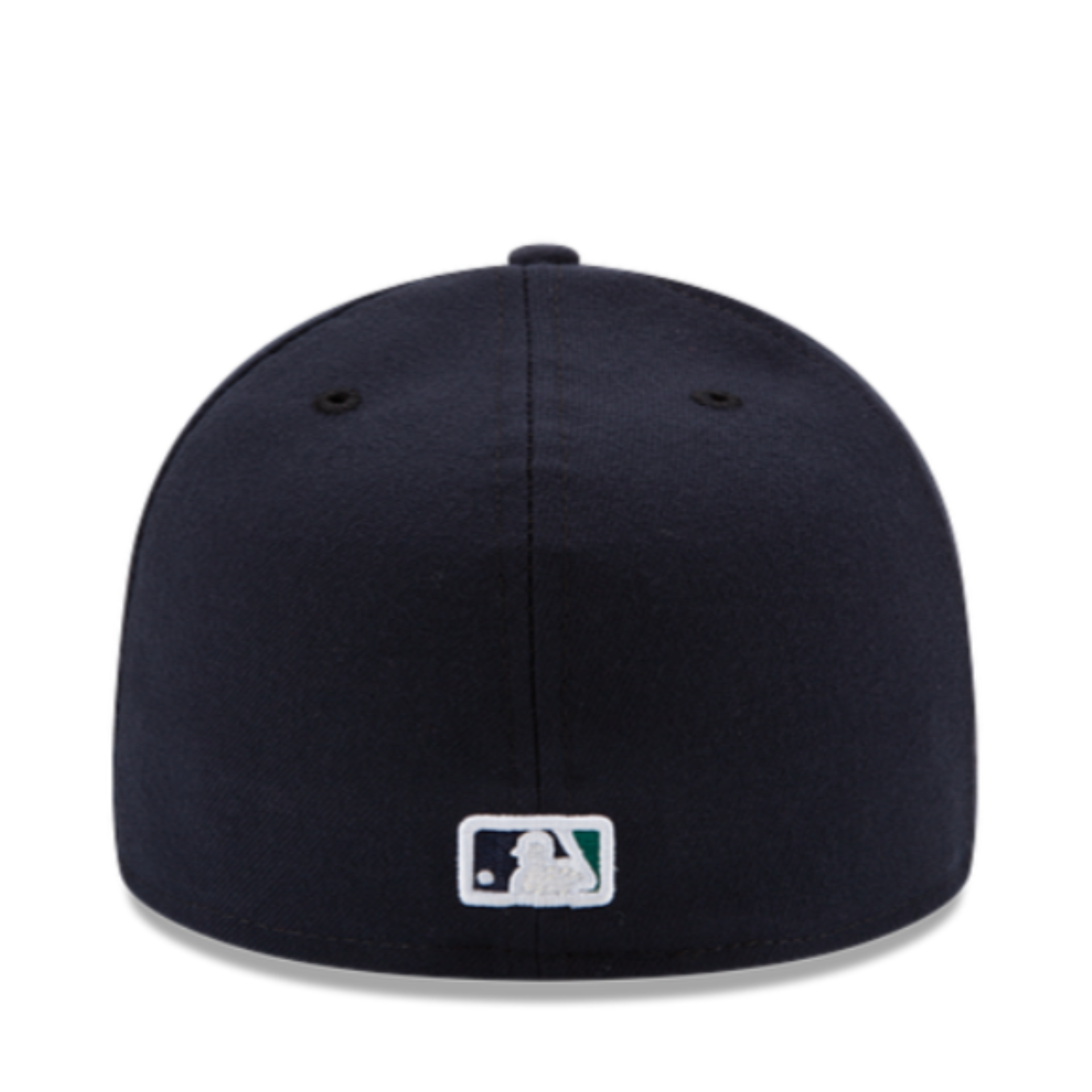 Back of New Era YOUTH Seattle Mariners Navy Authentic Collection 59FIFTY Fitted Hat