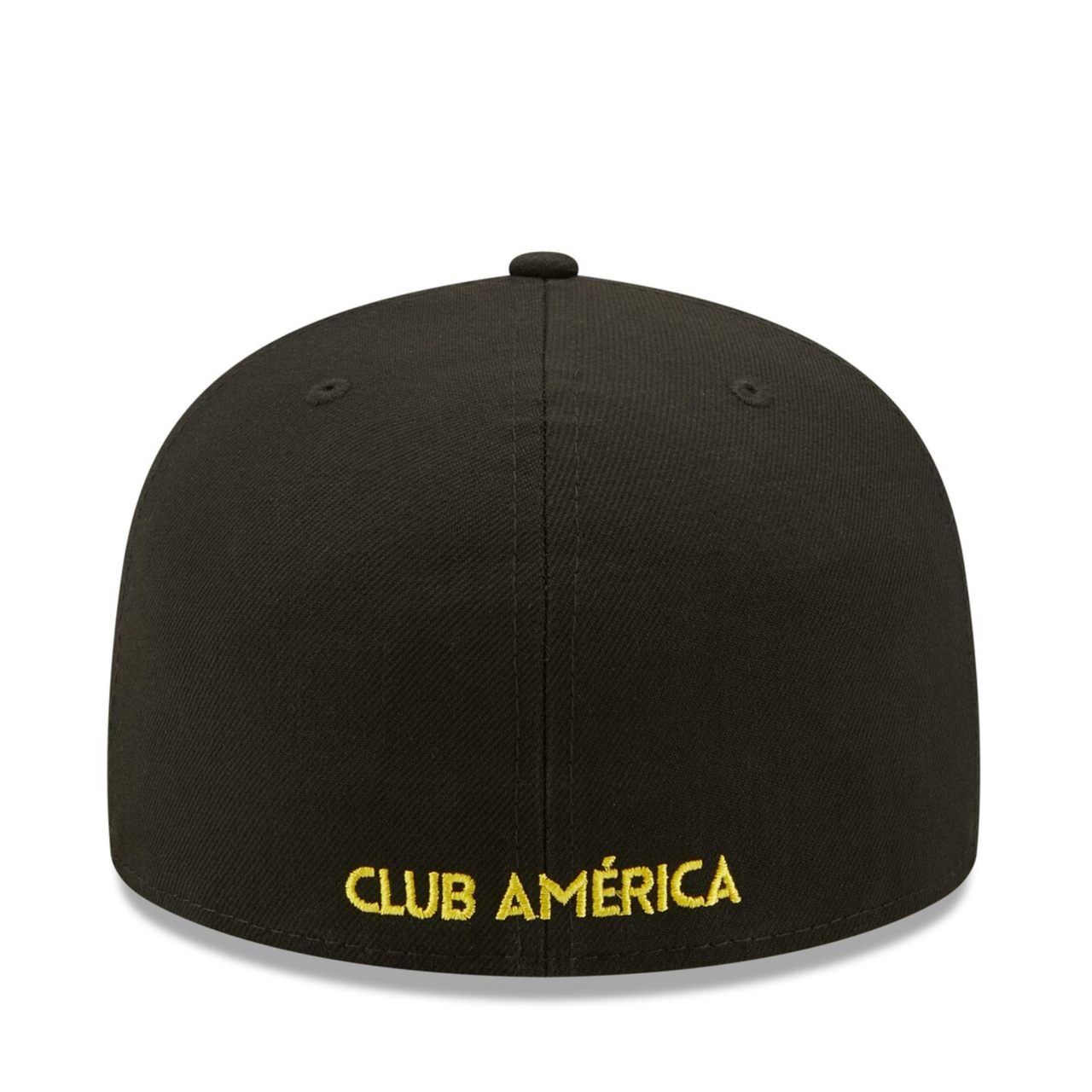 back of New Era Club America Black 59FIFTY Fitted Hat
