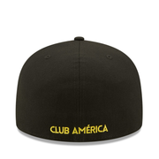 back of New Era Club America Black 59FIFTY Fitted Hat