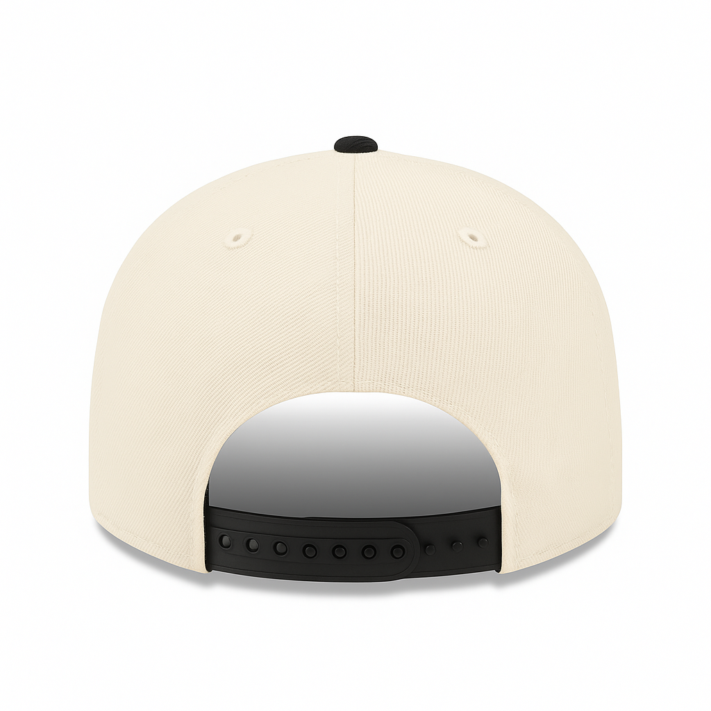 back of New Era Los Angeles Dodgers Upside Down Dodgers Stadium Chrome 9FIFTY Snapback Hat
