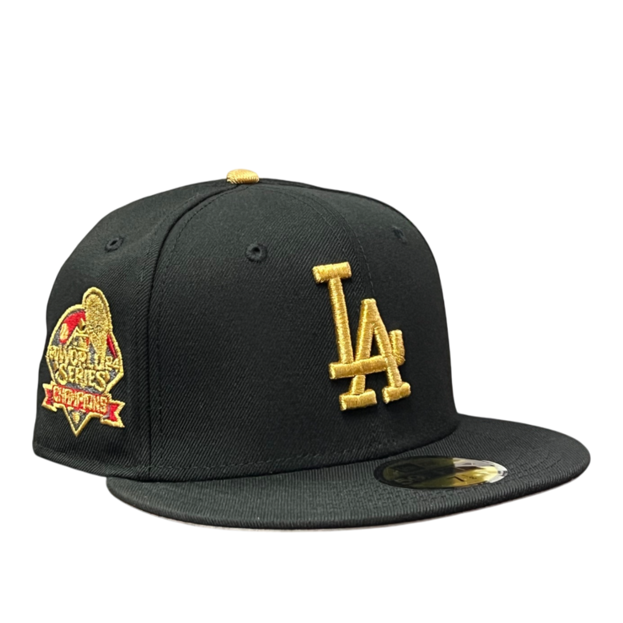 New Era Los Angeles Dodgers 2024 World Series Champions Black Gold 59FIFTY Fitted Hat