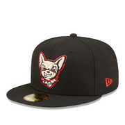 MiLB El Paso Chihuahuas Black Fitted Cap.