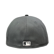 back of Los Angeles Dodgers Graphite Black 59FIFTY Fitted Hat