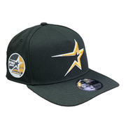 Black Houston Astros 9Forty A-Frame Side patch Men's Snapback Hat