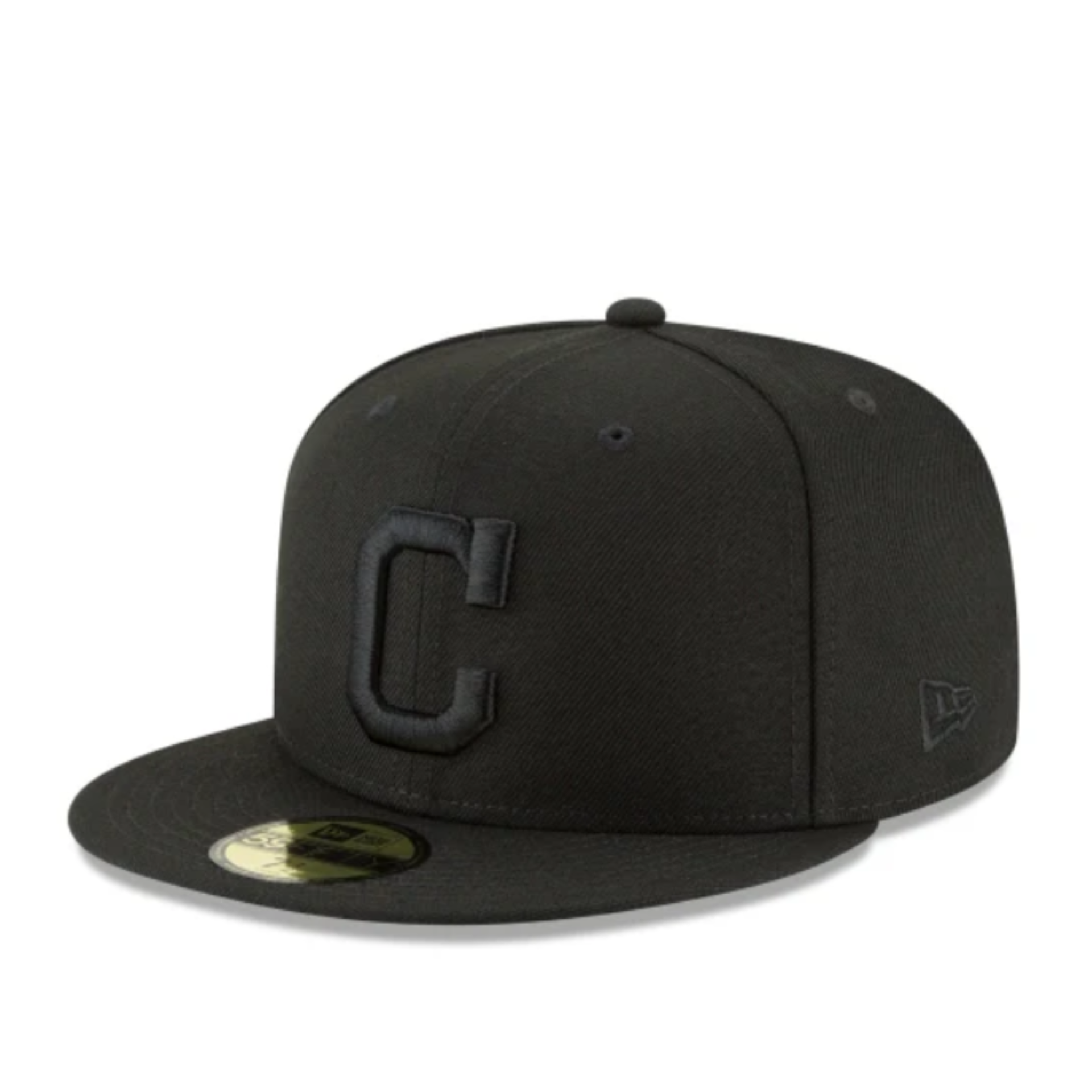 MLB Cleveland Guardians C All Black New Era 59Fifty Fitted