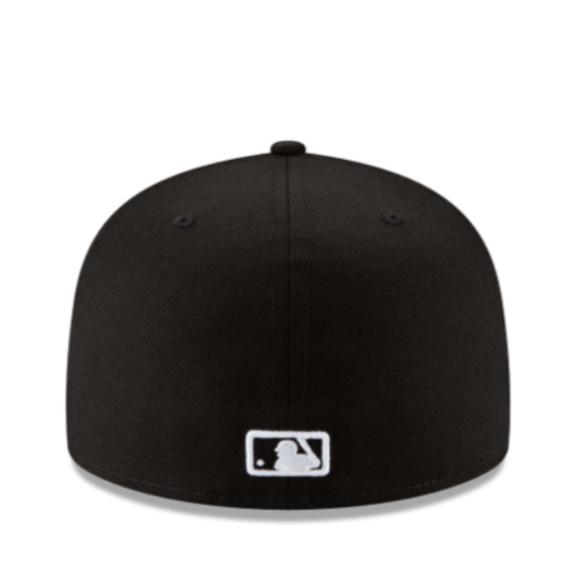 Black and White Los Angeles Dodgers LA New Era 59Fifty Fitted Cap Back