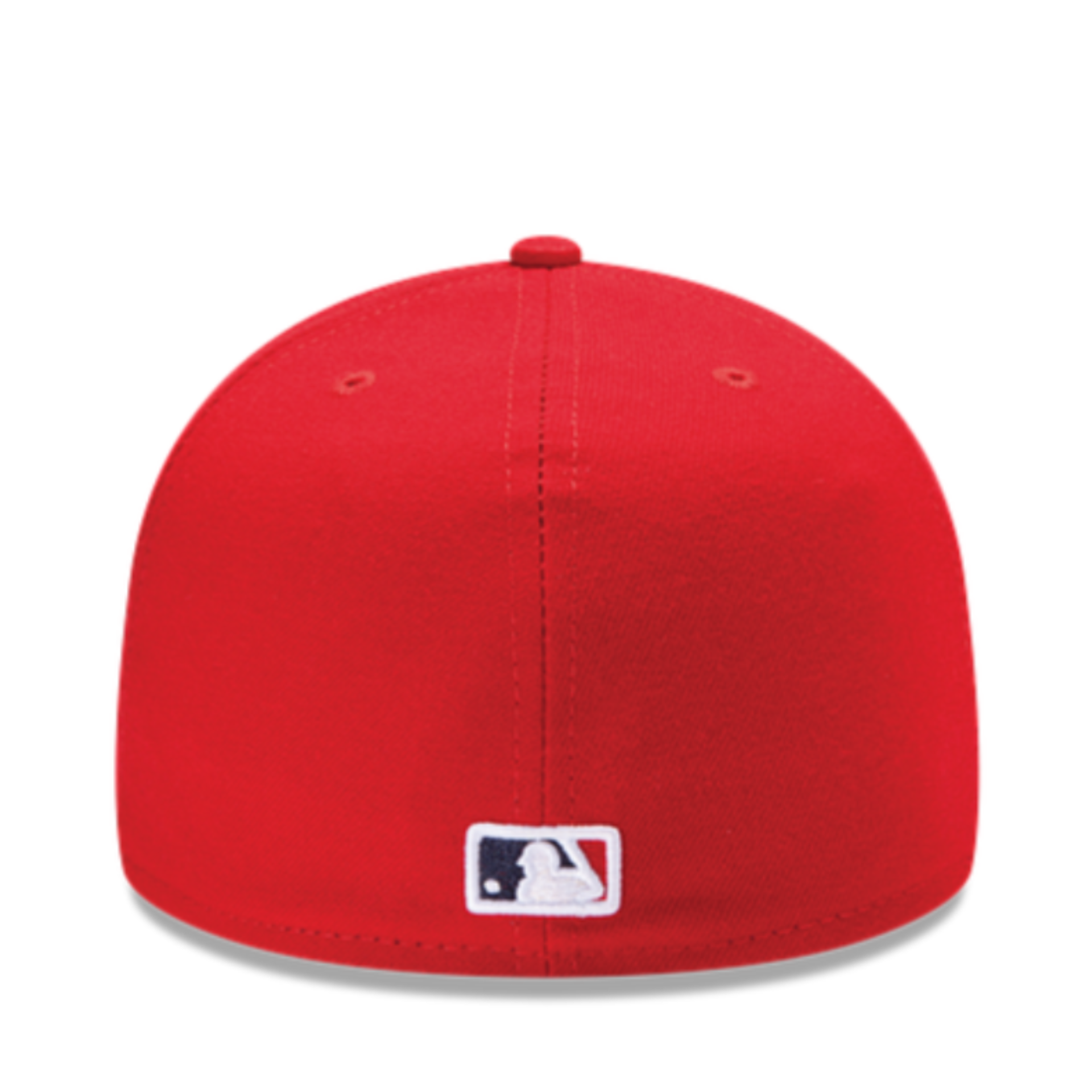 Back of New Era Los Angeles Angels Red YOUTH 59FIFTY Fitted Hat