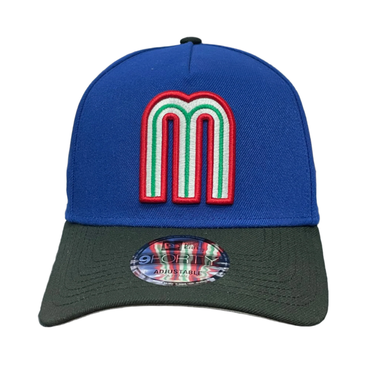 New Era Mexico Royal Blue/Black Two Tone 9FORTY A-Frame Snapback