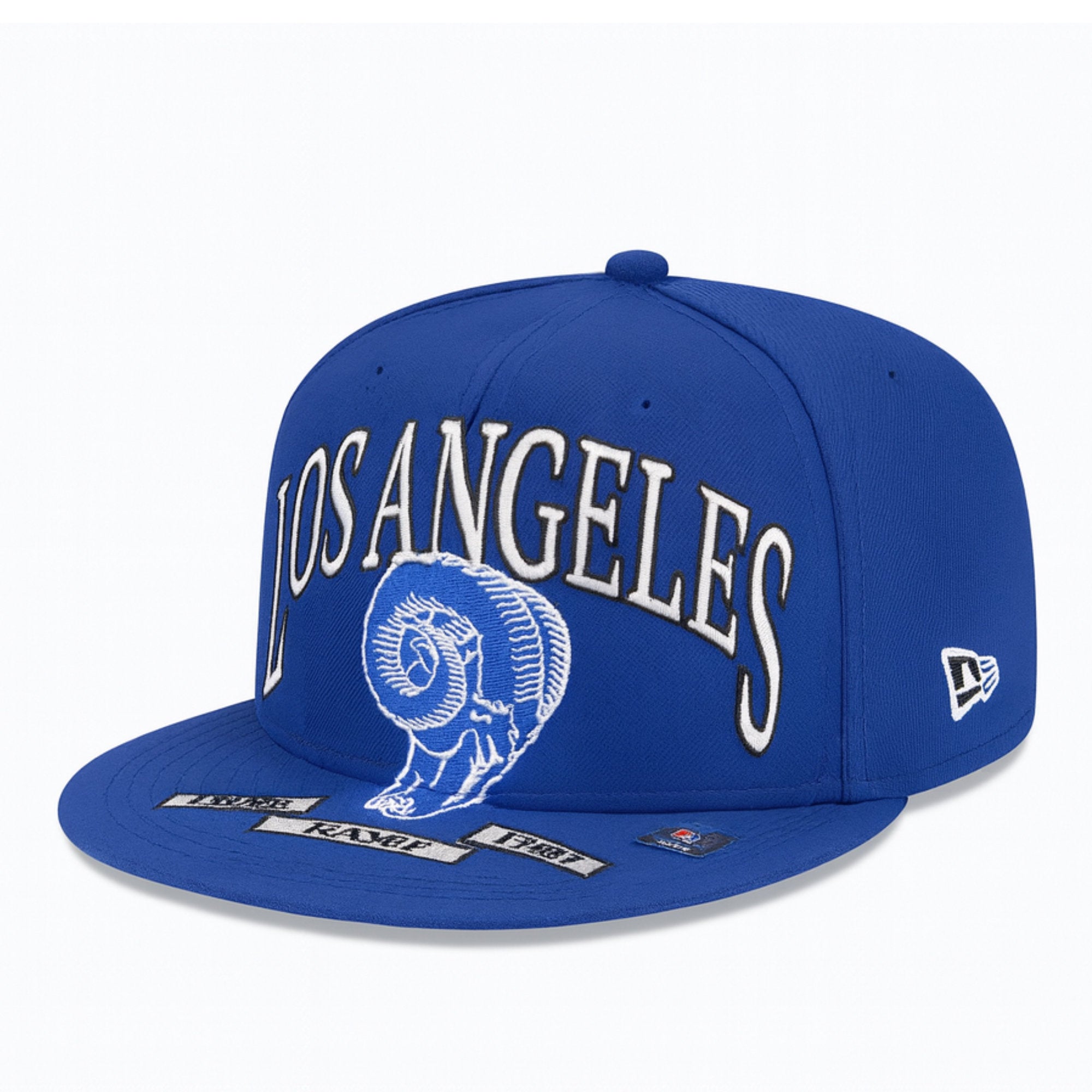 New Era Los Angeles Rams Oversized Logo Edition 59Fifty Fitted Hat