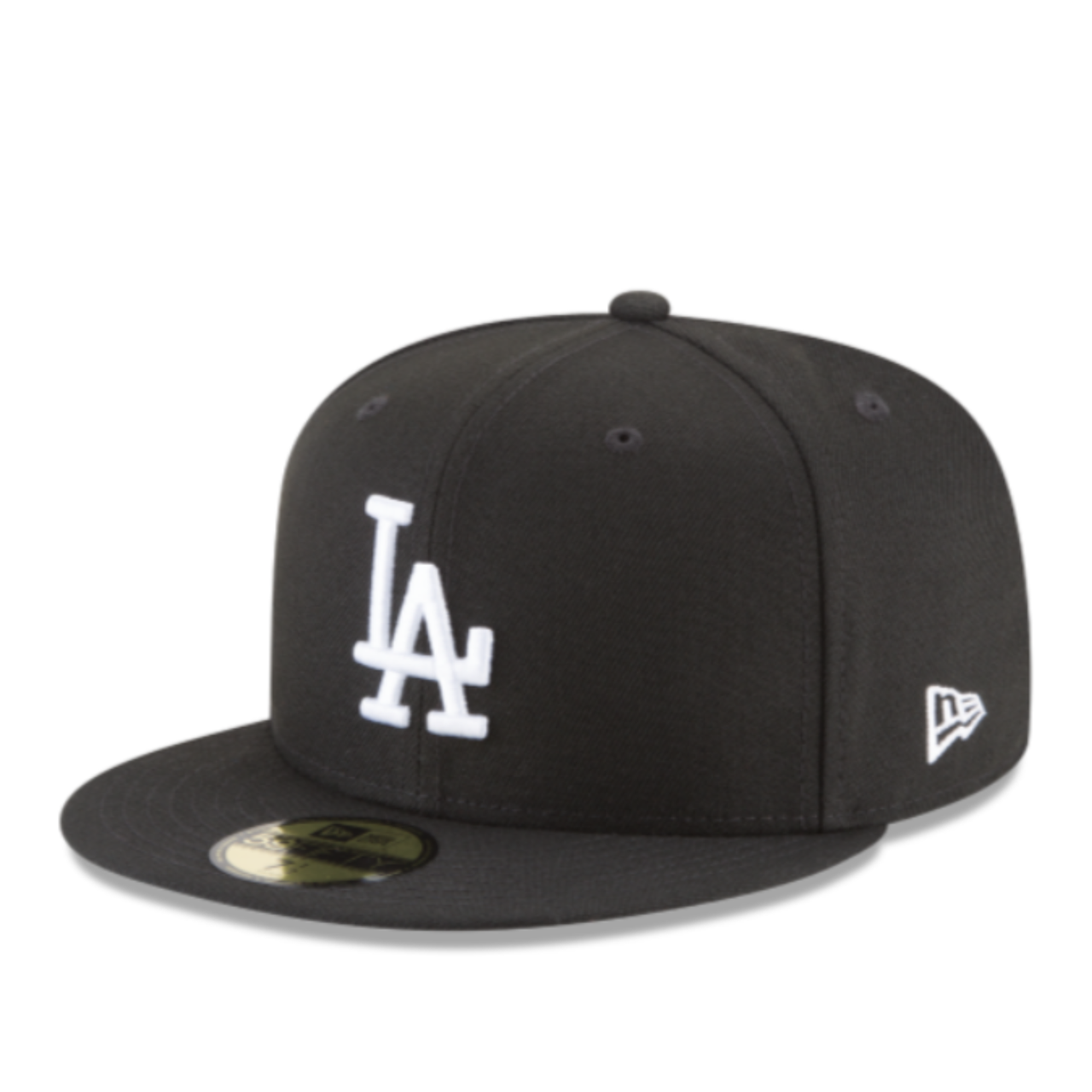 Black and White Los Angeles Dodgers LA New Era 59Fifty Fitted Cap