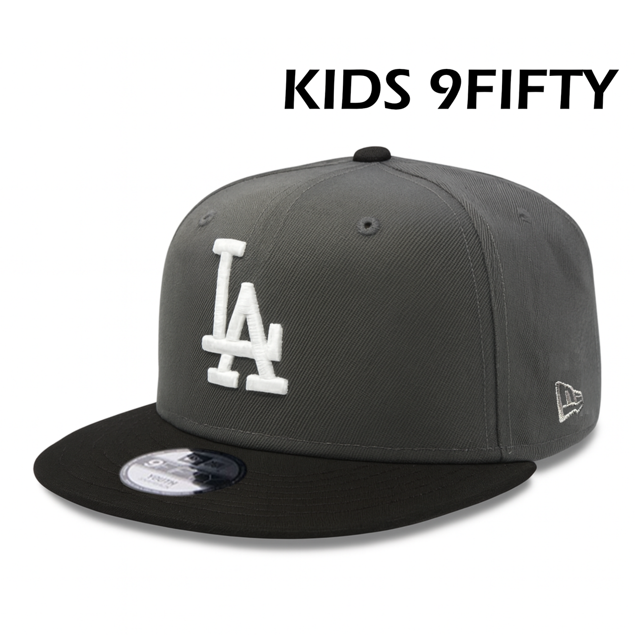 YOUTH Los Angeles Dodgers Graphite Black 9FIFTY Snapback Cap