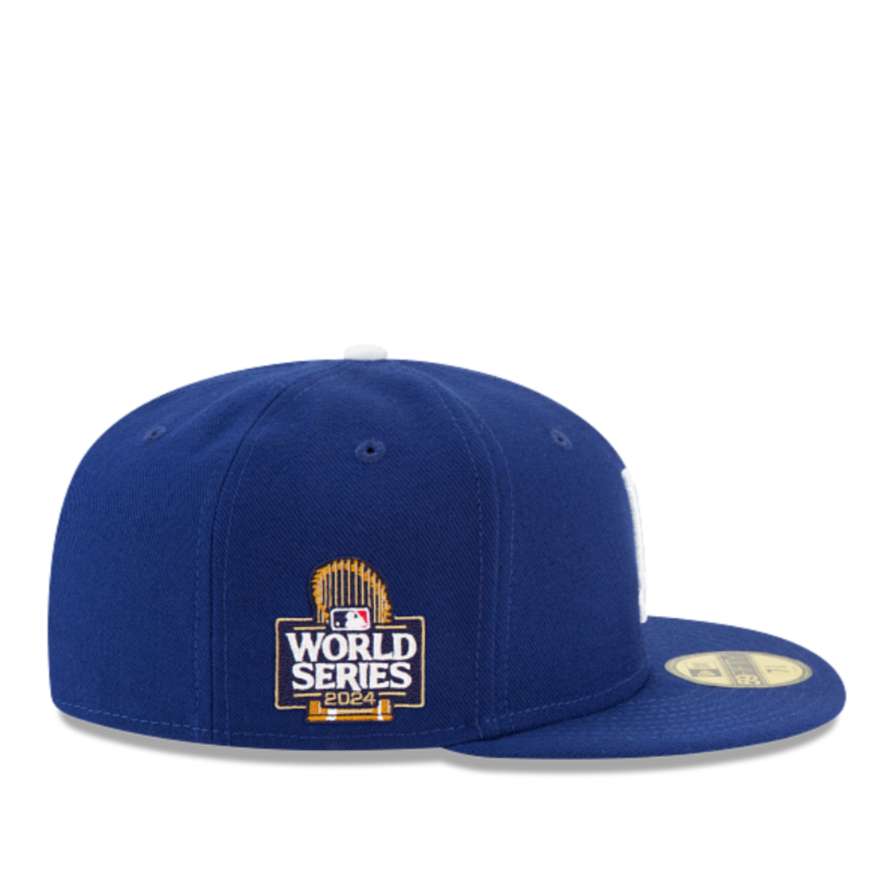 Side of New Era Men's Los Angeles Dodgers 2024 World Series Royal 59FIFTY Fitted Hat
