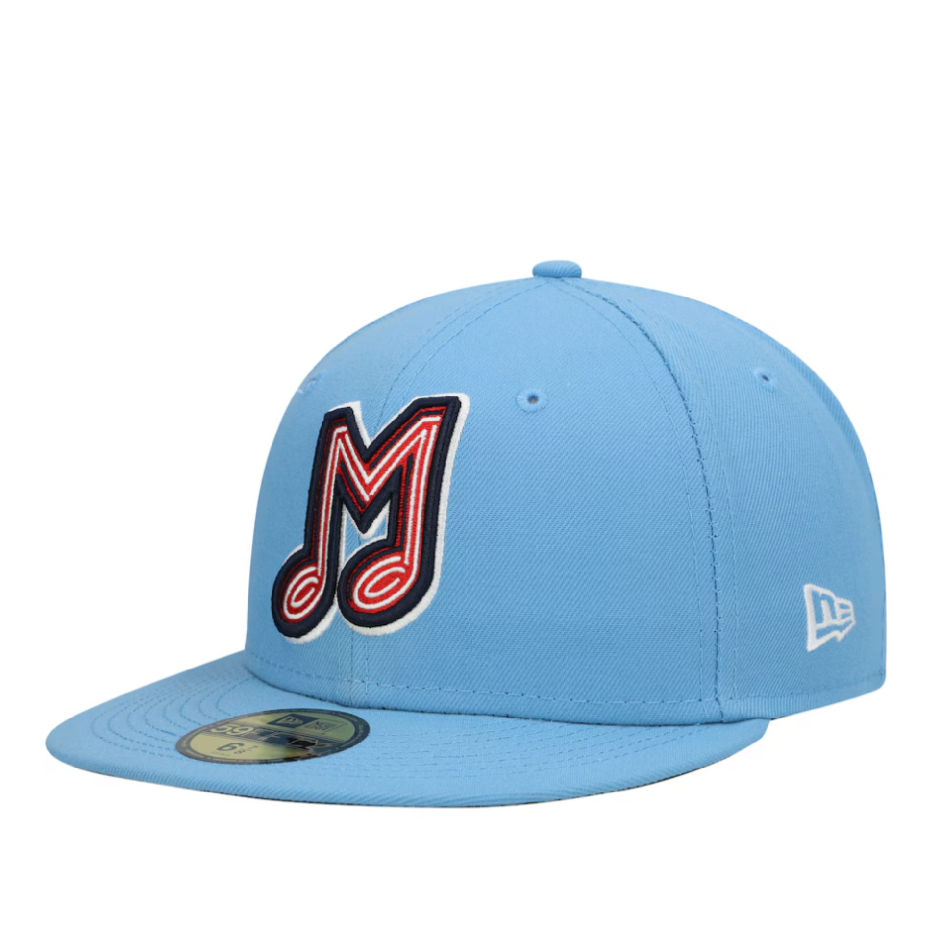 MiLB Memphis Redbirds Sky Blue Fitted Cap.