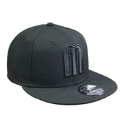 Mexico Baseball All Black New Era 9FIFTY Snpaback Hat