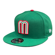 Green Mexico Flag Baseball New Era 9FIFTY Men's Snapback Hat