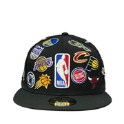 NBA ASG ALL OVER TEAMS PATCHES 59FIFTY New Era Fitted Hat