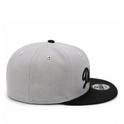 New Era Los Angeles Dodgers Script Gray/Black 9FIFTY Snapback Hat right side view