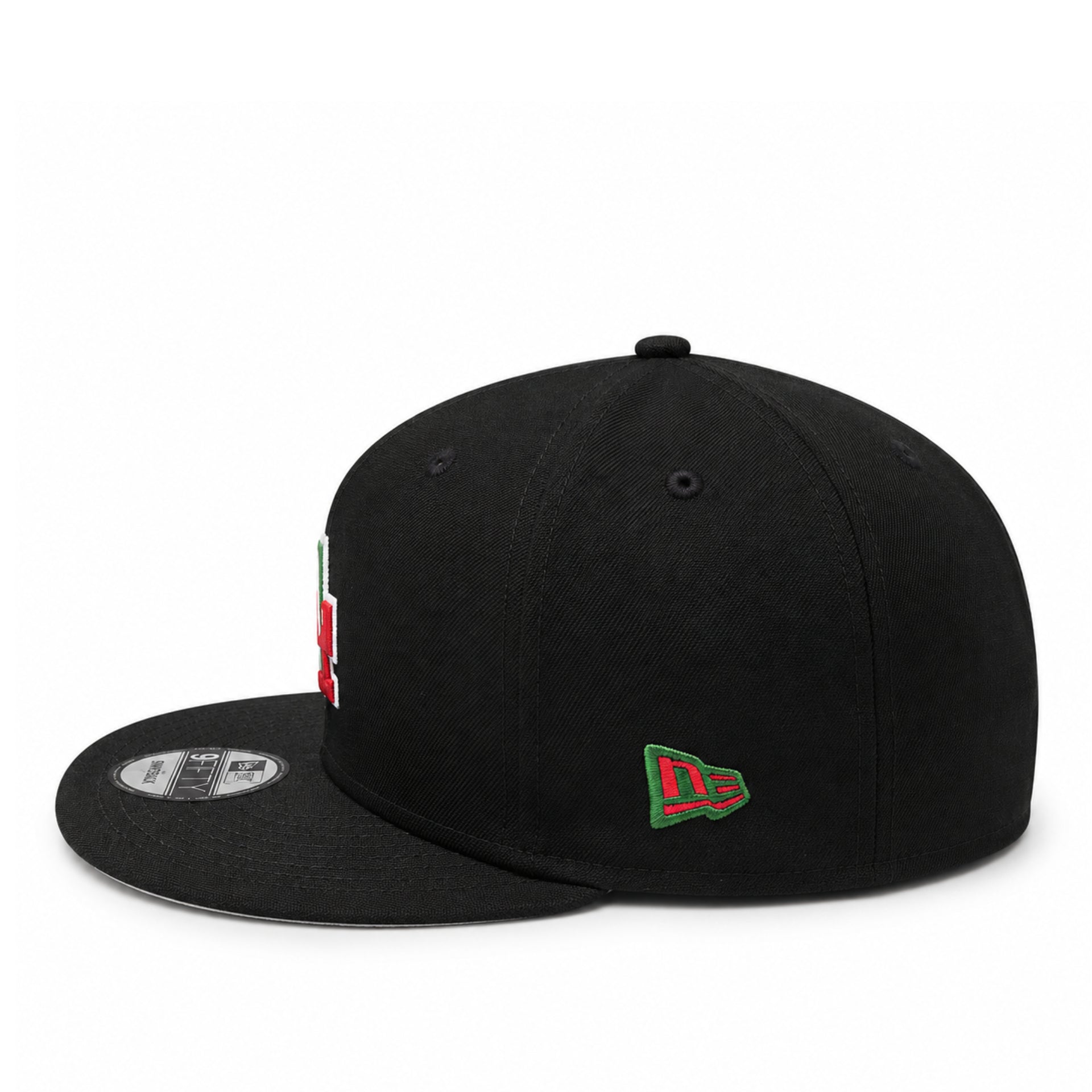 New Era Los Angeles Dodgers Mexico Flag Black 9FIFTY Snapback left side view