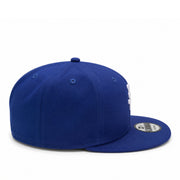New Era Los Angeles Dodgers Upside Down Royal Blue 9FIFTY Snapback Hat right side view