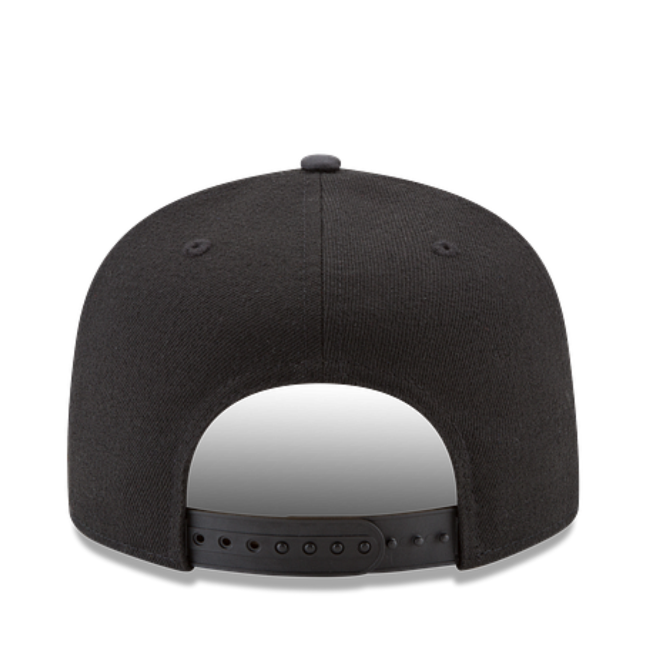 back of Los Angeles Dodgers 2024 Champions Black on Black 9FIFTY Snapback Hat