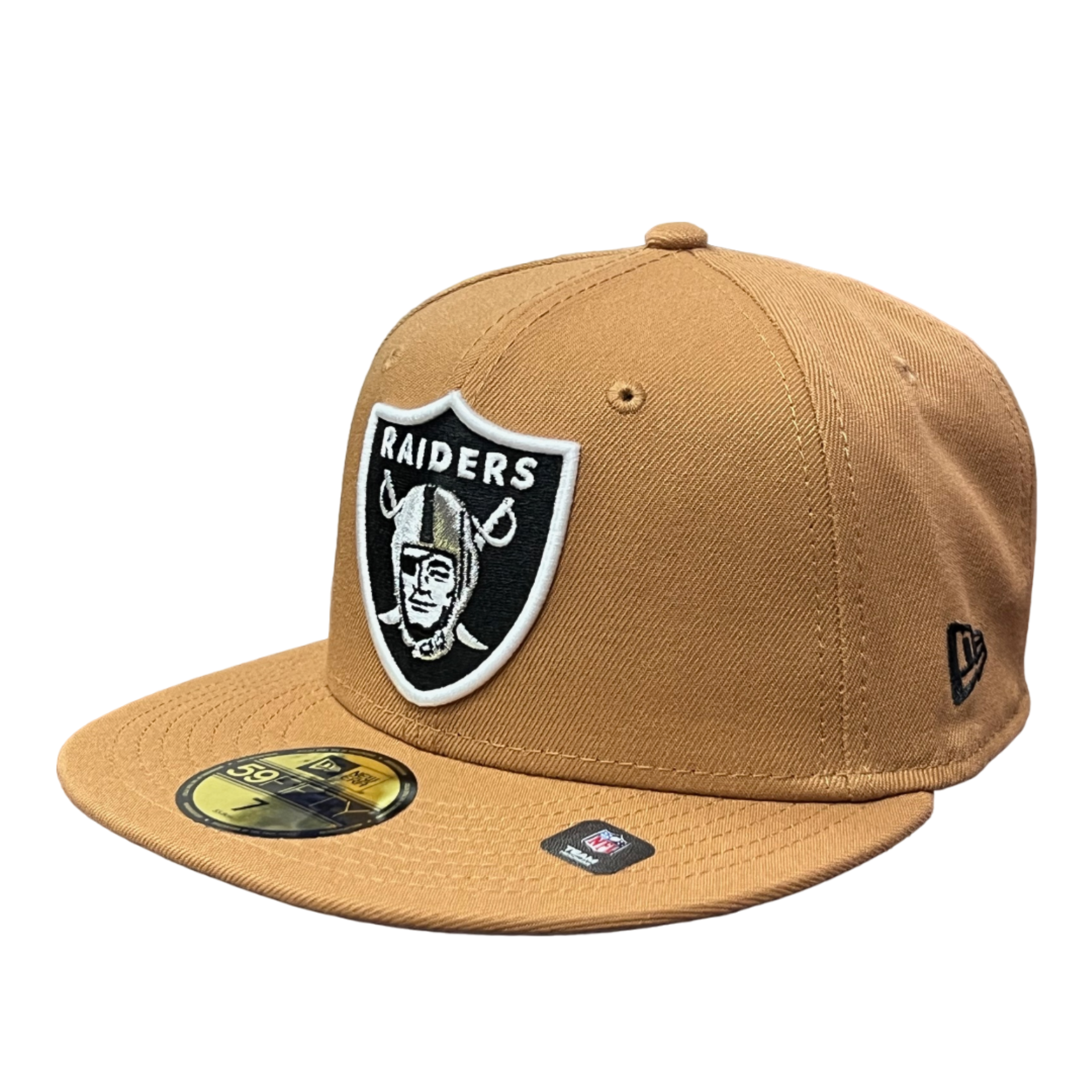 Kahki LBZ Brown Color Pack Las Vegas Raiders New Era 59FIFTY Fitted Hat