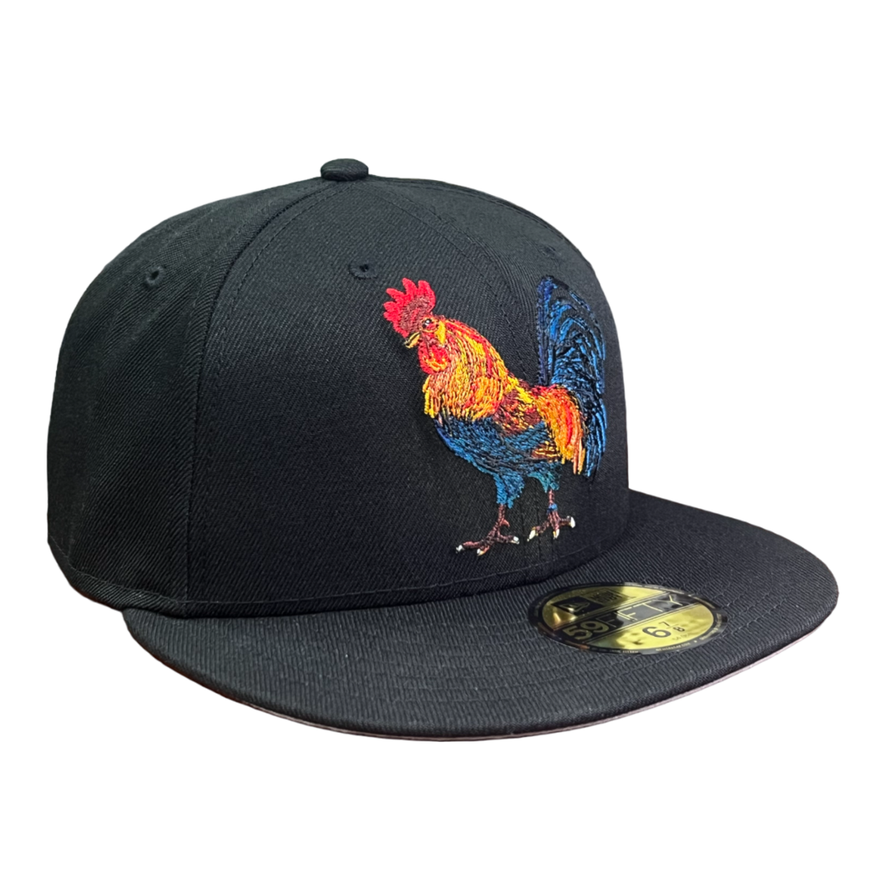 Black Rooster Gallo Mexico Flag New era fitted hat