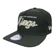 New Era Los Angeles Kings A-Frame Curved Black Snapback Hat